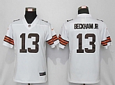 Women Nike Cleveland Browns 13 Beckham jr White Vapor Limited Jersey,baseball caps,new era cap wholesale,wholesale hats